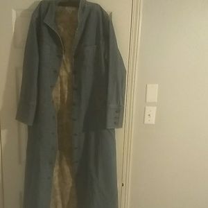 J. Jill Vintage Denim Trench/Duster Jacket